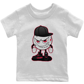 Jordan 4 Red Thunder Sneaker Match Tees Mischief Emoji Sneaker Tees Jordan 4 Red Thunder Sneaker Release Tees Kids Shirts