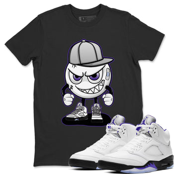 Jordan 5 Concord Sneaker Match Tees Mischief Emoji Sneaker Tees Jordan 5 Concord Sneaker Release Tees Unisex Shirts