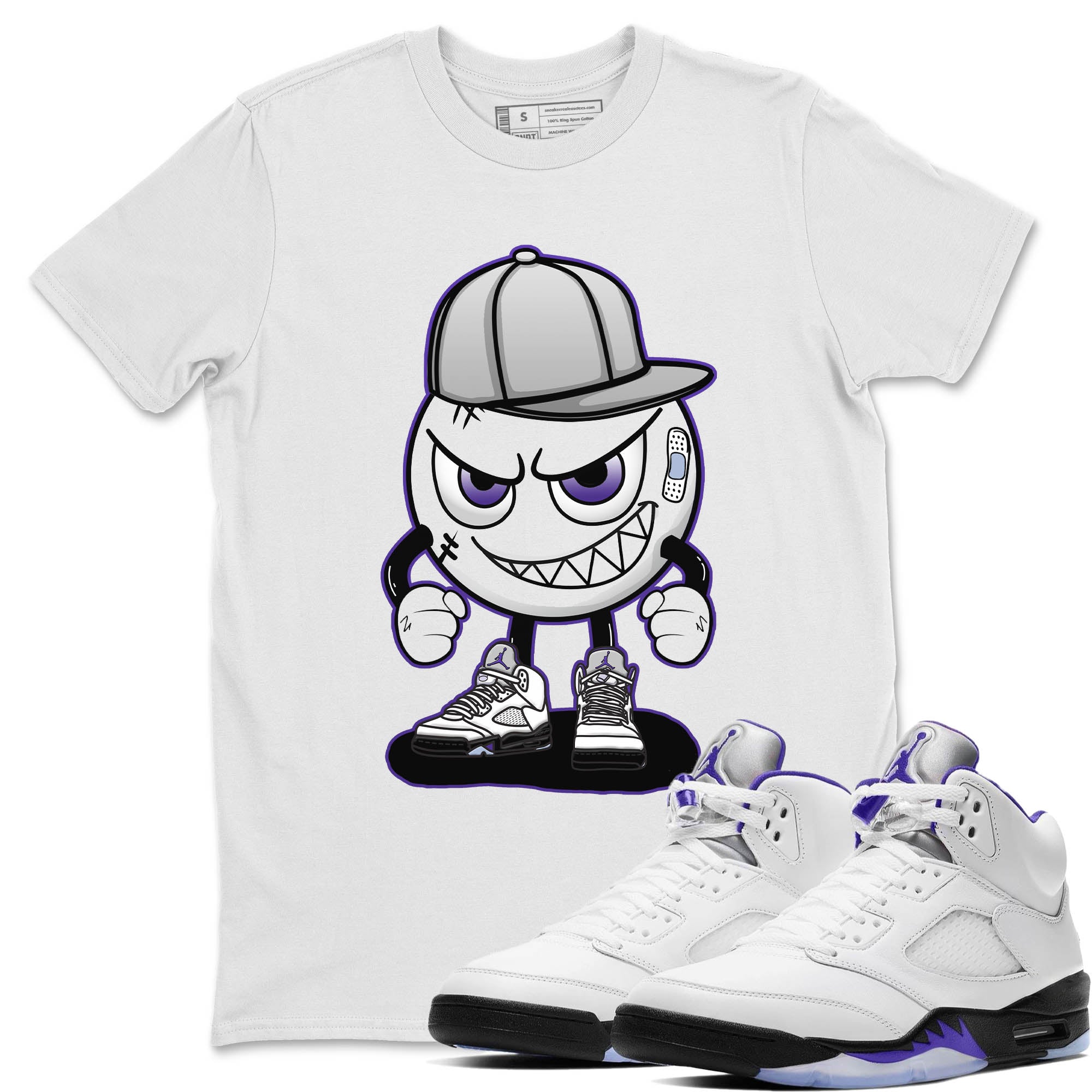 Jordan 5 Concord Sneaker Match Tees Mischief Emoji Sneaker Tees Jordan 5 Concord Sneaker Release Tees Unisex Shirts
