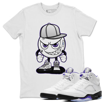 Jordan 5 Concord Sneaker Match Tees Mischief Emoji Sneaker Tees Jordan 5 Concord Sneaker Release Tees Unisex Shirts