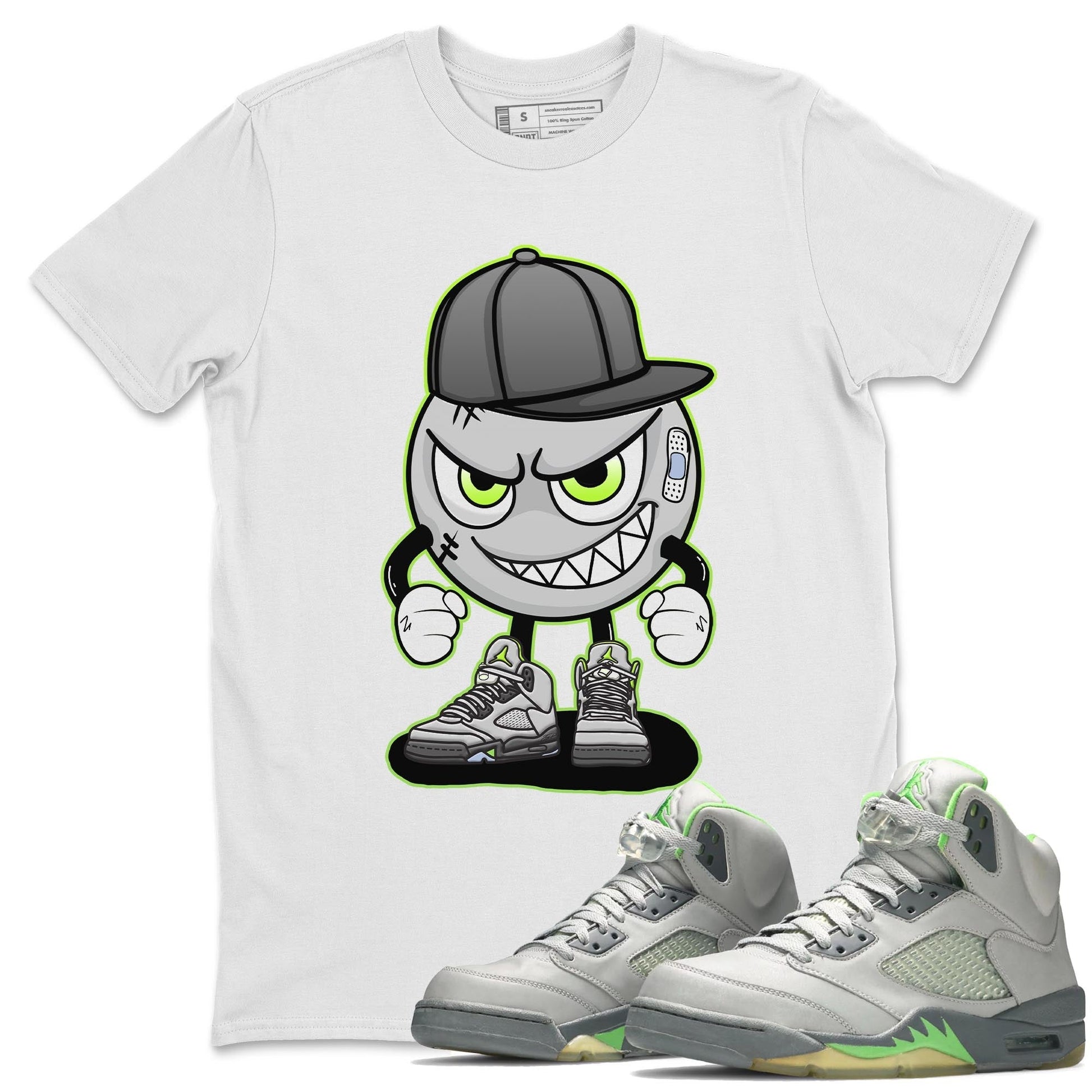 Jordan 5 Green Bean Sneaker Match Tees Mischief Emoji Sneaker Tees Jordan 5 Green Bean Sneaker Release Tees Unisex Shirts