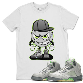 Jordan 5 Green Bean Sneaker Match Tees Mischief Emoji Sneaker Tees Jordan 5 Green Bean Sneaker Release Tees Unisex Shirts
