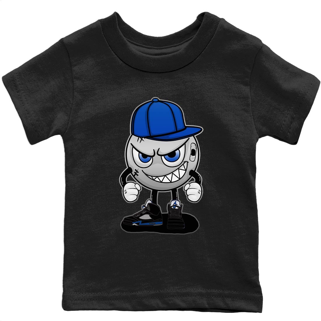 Jordan 5 Racer Blue Sneaker Match Tees Mischief Emoji Sneaker Tees Jordan 5 Racer Blue Sneaker Release Tees Kids Shirts