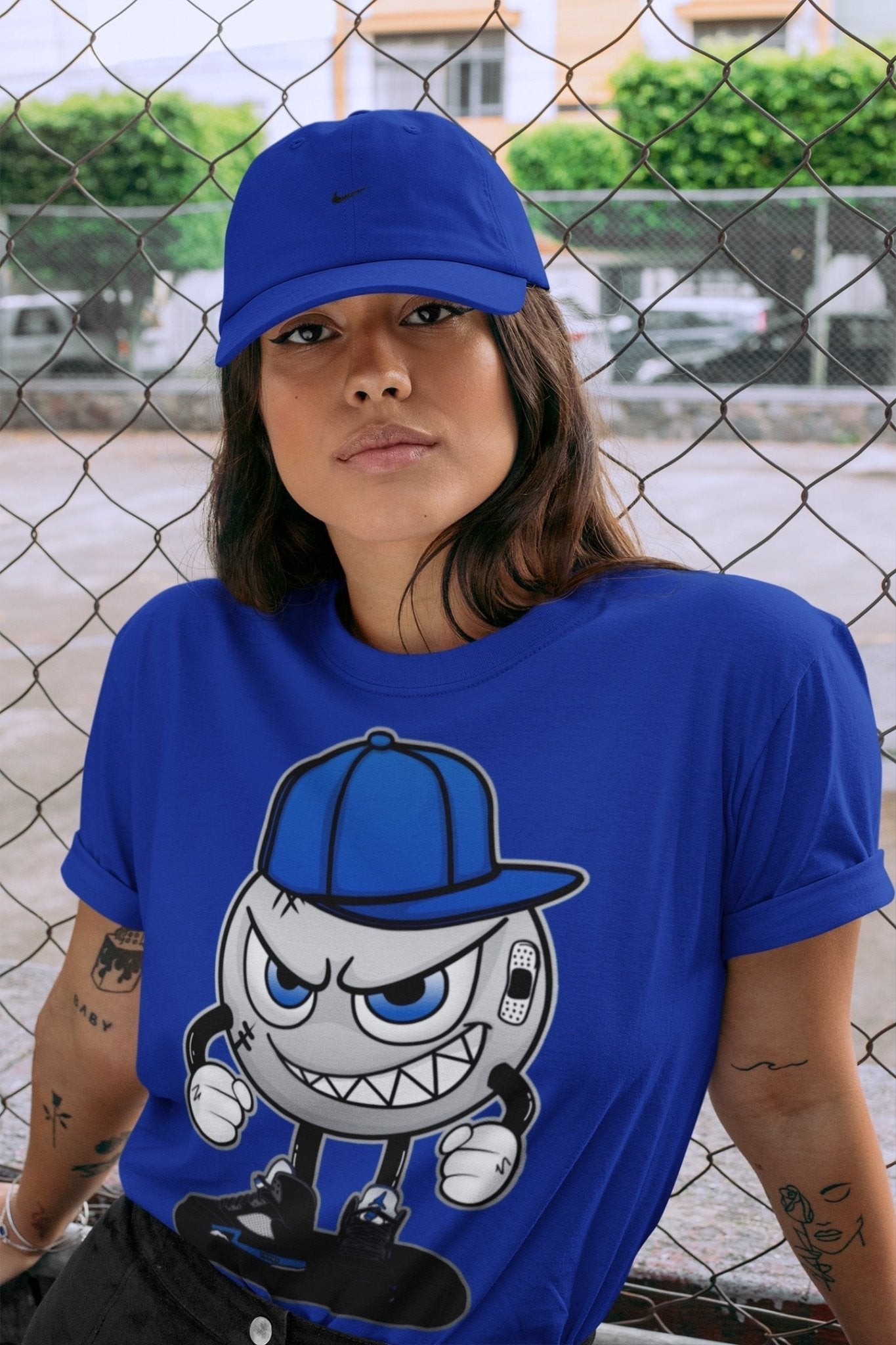 Jordan 5 Racer Blue Sneaker Match Tees Mischief Emoji Sneaker Tees Jordan 5 Racer Blue Sneaker Release Tees Unisex Shirts
