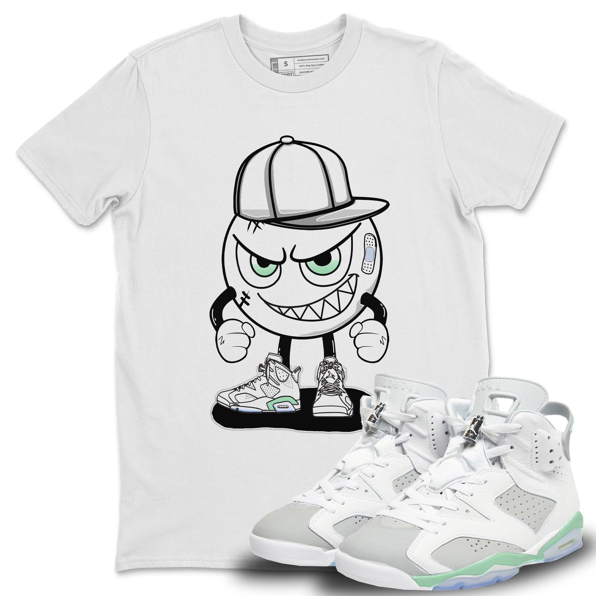 Jordan 6 Mint Foam Sneaker Match Tees Mischief Emoji Sneaker Tees Jordan 6 Mint Foam Sneaker Release Tees Unisex Shirts