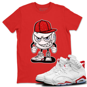 Jordan 6 Red Velvet Cookies Sneaker Match Tees Mischief Emoji Sneaker Tees Jordan 6 Red Velvet Cookies Sneaker Release Tees Unisex Shirts