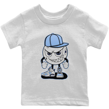Jordan 6 UNC Sneaker Match Tees Mischief Emoji Sneaker Tees Jordan 6 UNC Sneaker Release Tees Kids Shirts