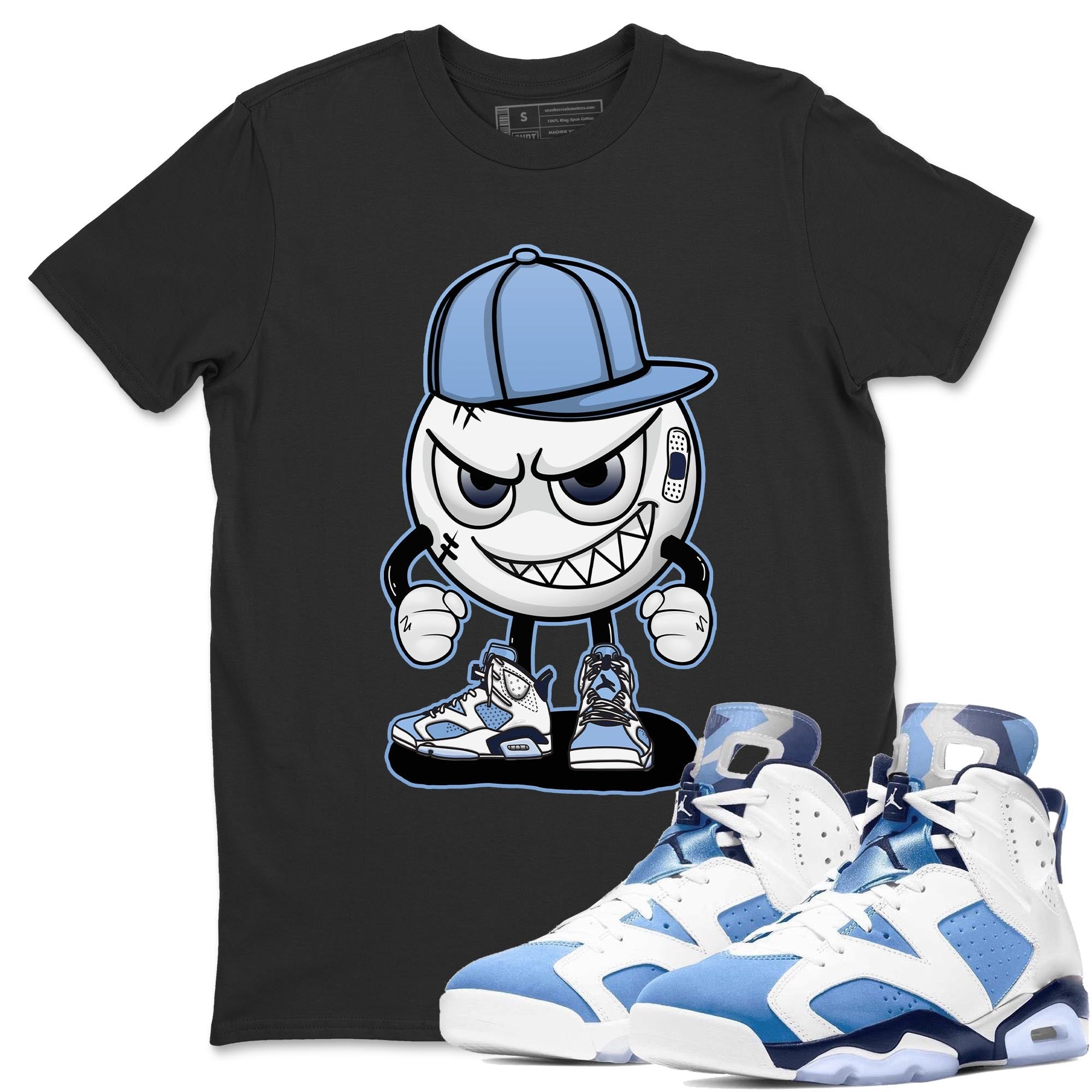 Jordan 6 UNC Sneaker Match Tees Mischief Emoji Sneaker Tees Jordan 6 UNC Sneaker Release Tees Unisex Shirts