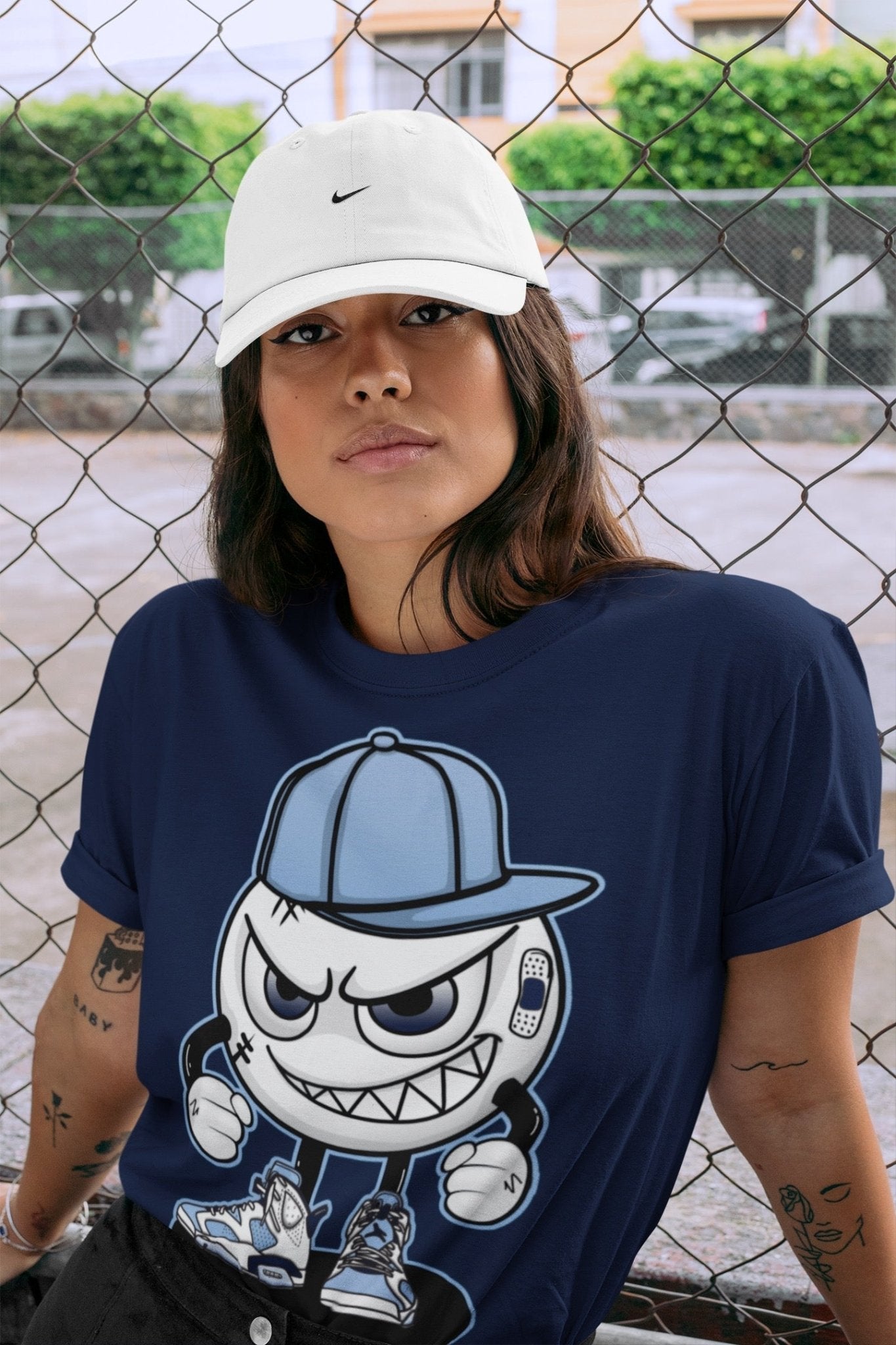 Jordan 6 UNC Sneaker Match Tees Mischief Emoji Sneaker Tees Jordan 6 UNC Sneaker Release Tees Unisex Shirts