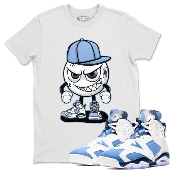 Jordan 6 UNC Sneaker Match Tees Mischief Emoji Sneaker Tees Jordan 6 UNC Sneaker Release Tees Unisex Shirts