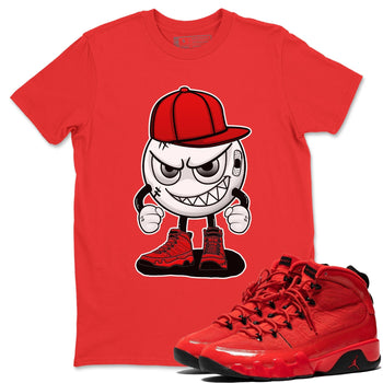 Jordan 9 Chile Red Sneaker Match Tees Mischief Emoji Sneaker Tees Jordan 9 Chile Red Sneaker Release Tees Unisex Shirts