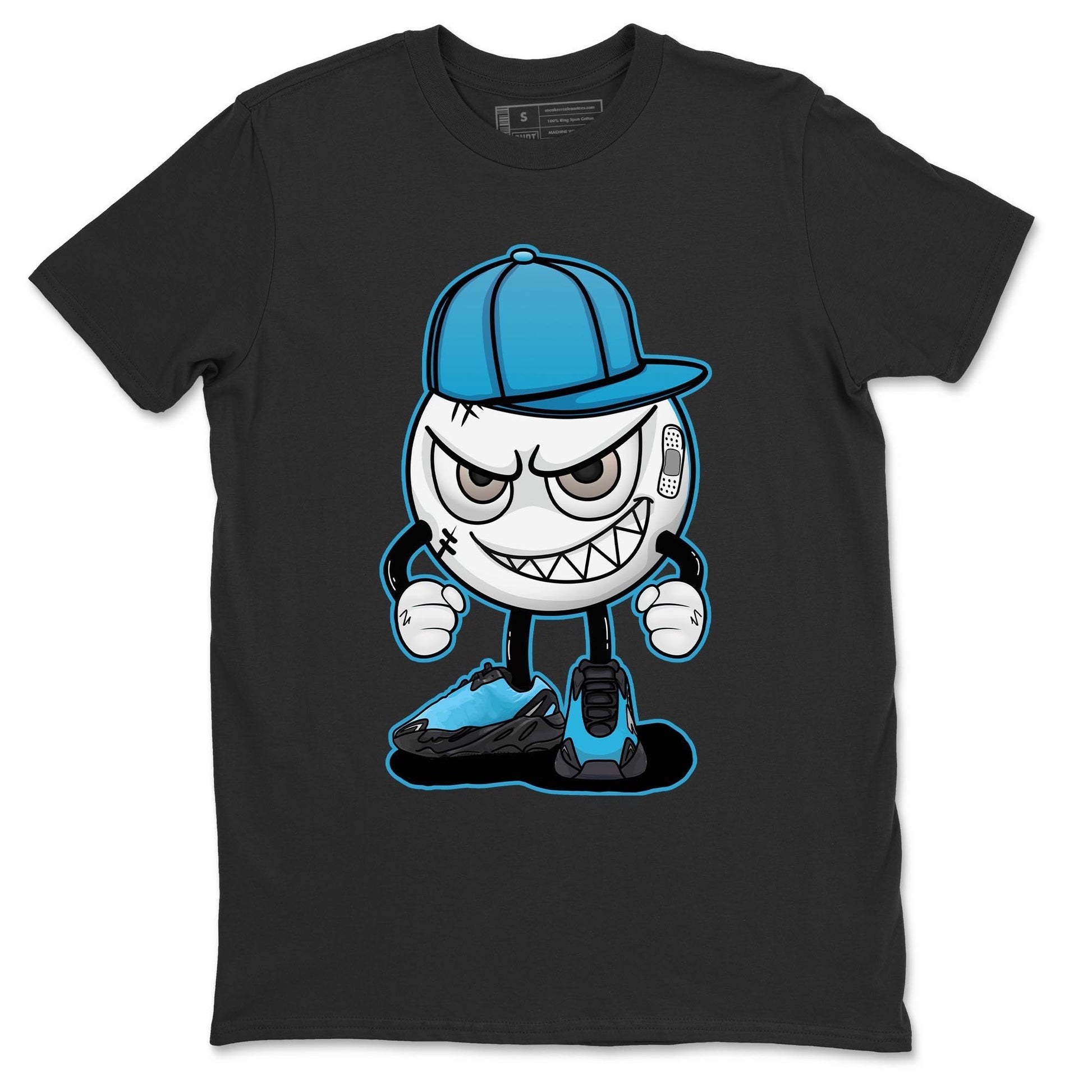 Yeezy 700 Bright Cyan Sneaker Match Tees Mischief Emoji Sneaker Tees Yeezy 700 Bright Cyan Sneaker Release Tees Unisex Shirts