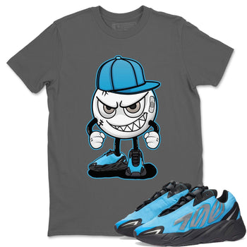 Yeezy 700 Bright Cyan Sneaker Match Tees Mischief Emoji Sneaker Tees Yeezy 700 Bright Cyan Sneaker Release Tees Unisex Shirts
