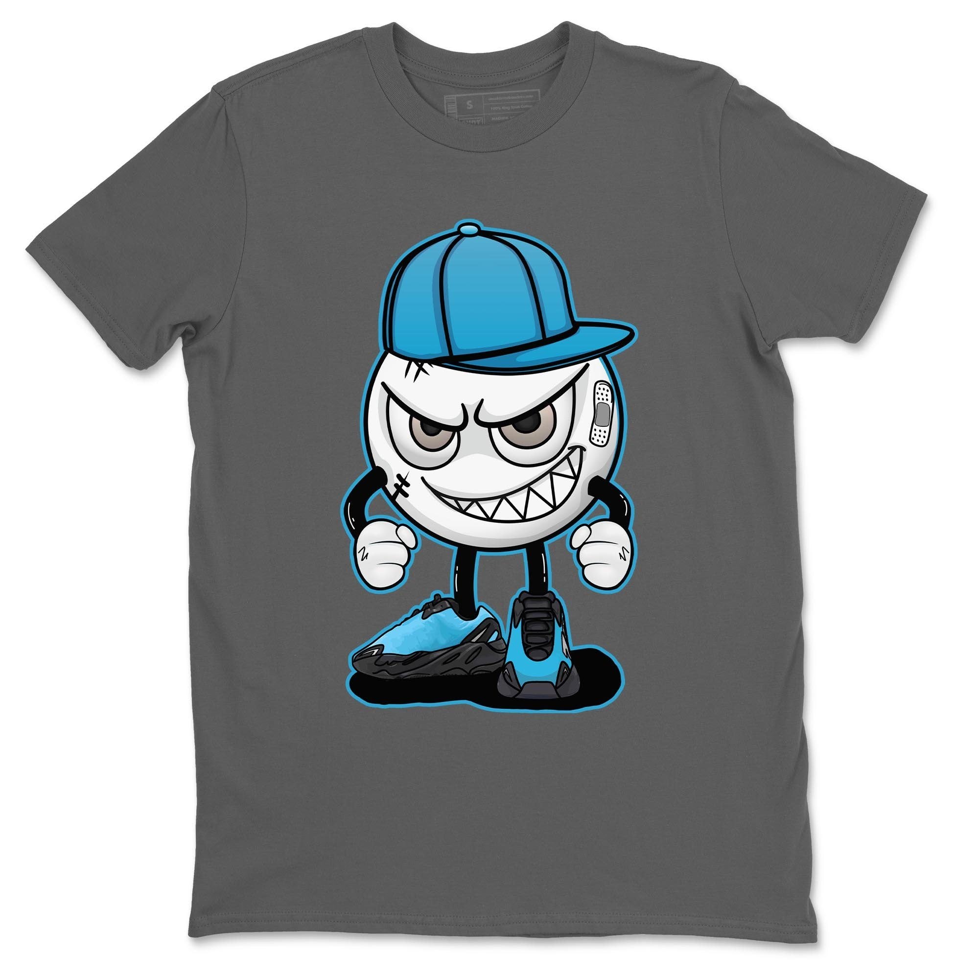 Yeezy 700 Bright Cyan Sneaker Match Tees Mischief Emoji Sneaker Tees Yeezy 700 Bright Cyan Sneaker Release Tees Unisex Shirts
