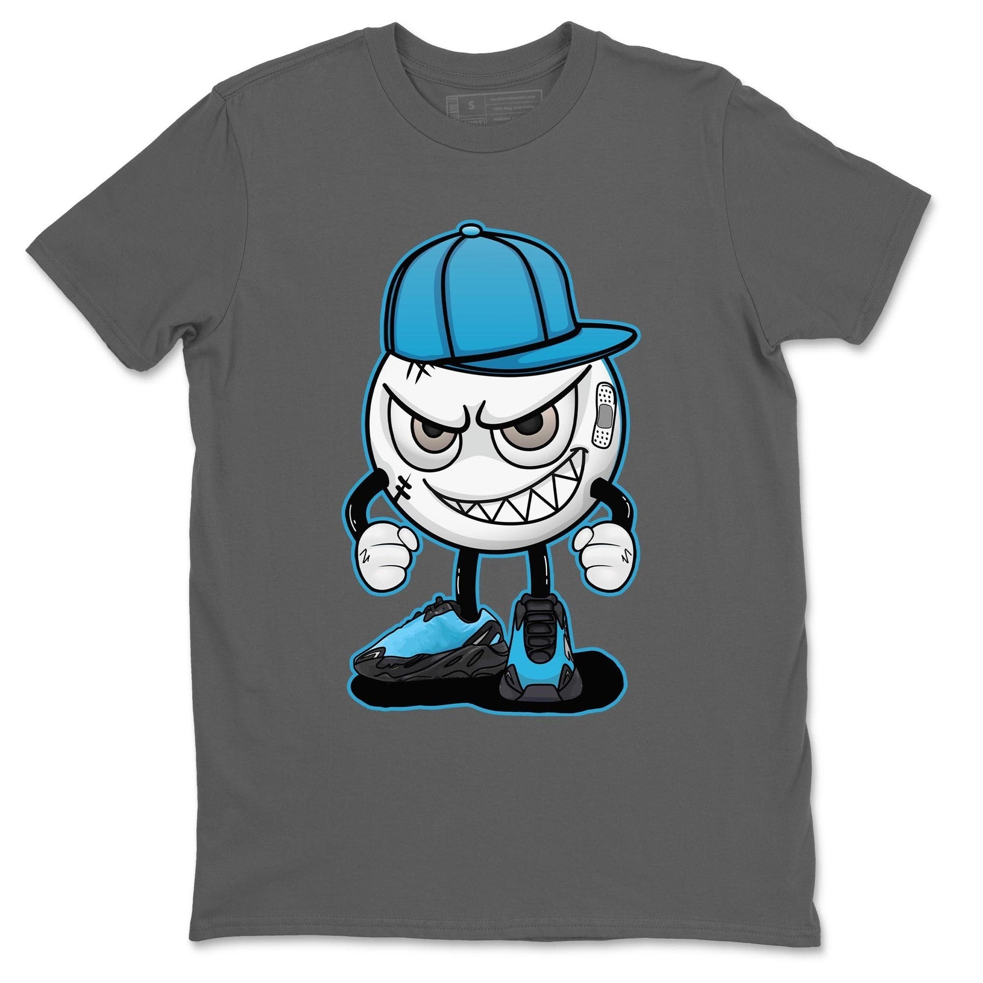 Yeezy 700 Bright Cyan Sneaker Match Tees Mischief Emoji Sneaker Tees Yeezy 700 Bright Cyan Sneaker Release Tees Unisex Shirts