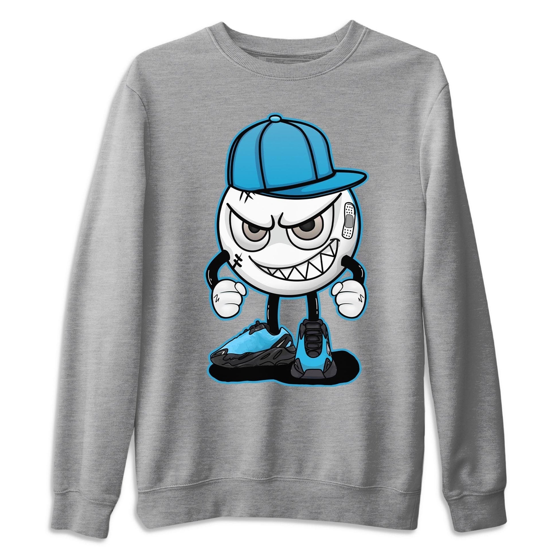 Yeezy 700 Bright Cyan Sneaker Match Tees Mischief Emoji Sneaker Tees Yeezy 700 Bright Cyan Sneaker Release Tees Unisex Shirts