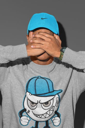 Yeezy 700 Bright Cyan Sneaker Match Tees Mischief Emoji Sneaker Tees Yeezy 700 Bright Cyan Sneaker Release Tees Unisex Shirts