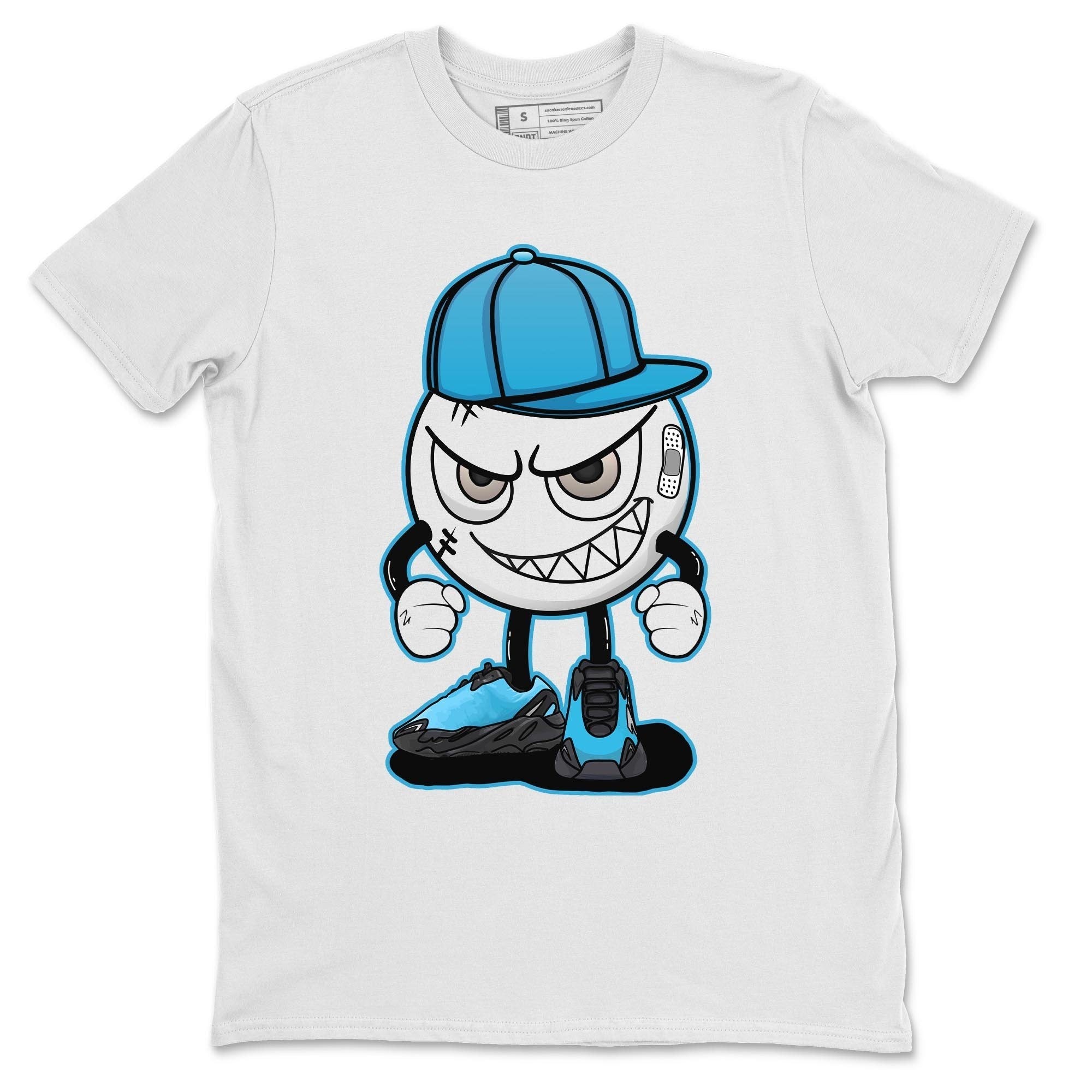 Yeezy 700 Bright Cyan Sneaker Match Tees Mischief Emoji Sneaker Tees Yeezy 700 Bright Cyan Sneaker Release Tees Unisex Shirts