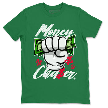 1s Lucky Green Sneaker Match Tees Money Chaser Sneaker Tees Air Jordan 1 Lucky Green Sneaker Release Tees Unisex Shirts Kelly Green 2