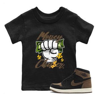 Air Jordan 1 Retro High OG Palomino shirt to match jordans Money Chaser sneaker tees Air Jordan 1 Palomino SNRT Sneaker Release Tees Baby Toddler Black 1 T-Shirt