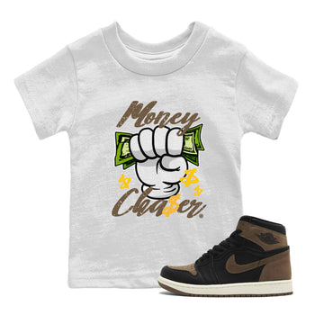 Air Jordan 1 Retro High OG Palomino shirt to match jordans Money Chaser sneaker tees Air Jordan 1 Palomino SNRT Sneaker Release Tees Baby Toddler White 1 T-Shirt