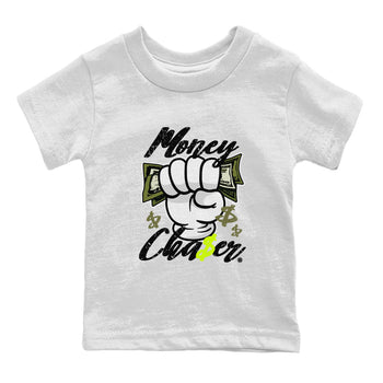 Jordan 1 Low x Travis Scott Golf Olive shirt to match jordans Money Chaser sneaker tees Air Jordan 1 Travis Scott Olive SNRT Sneaker Release Tees Baby Toddler White 2 T-Shirt