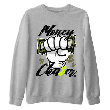Jordan 1 Low x Travis Scott Golf Olive shirt to match jordans Money Chaser sneaker tees Air Jordan 1 Travis Scott Olive SNRT Sneaker Release Tees Unisex Heather Grey 2 T-Shirt