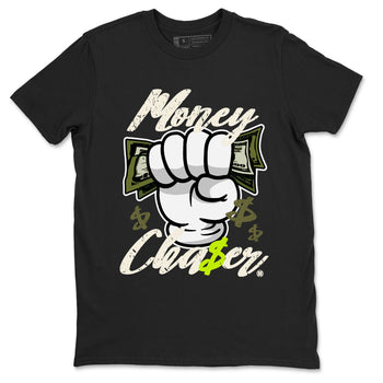 Jordan 1 Low x Travis Scott Golf Olive shirt to match jordans Money Chaser sneaker tees Air Jordan 1 Travis Scott Olive SNRT Sneaker Release Tees Unisex Black 2 T-Shirt