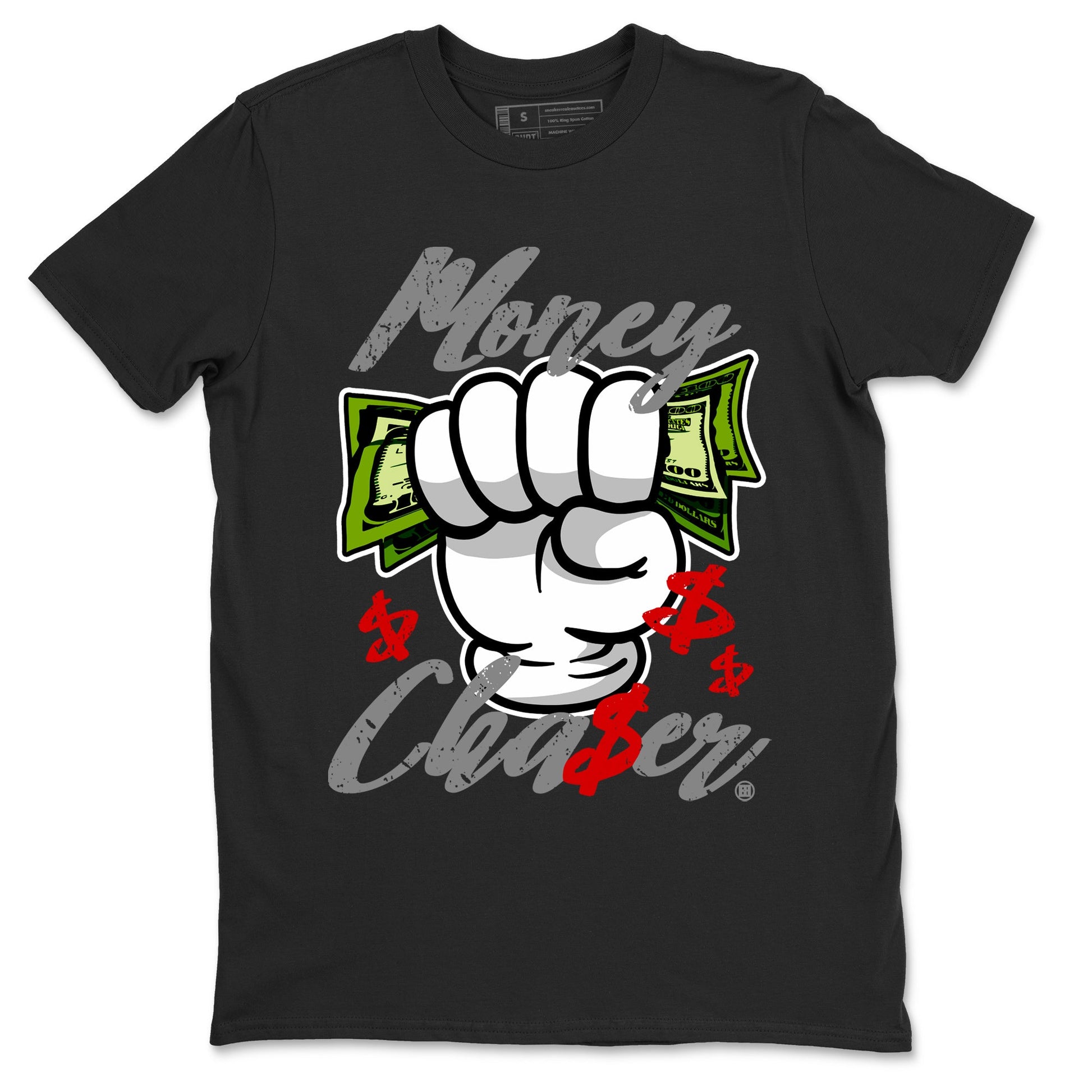 Air Jordan 13 Wolf Grey Sneaker Match Tees Money Chaser Sneaker Tees 13 Wolf Grey Sneaker Release Tees Unisex Shirts Black 2