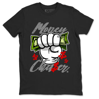 Air Jordan 13 Wolf Grey Sneaker Match Tees Money Chaser Sneaker Tees 13 Wolf Grey Sneaker Release Tees Unisex Shirts Black 2