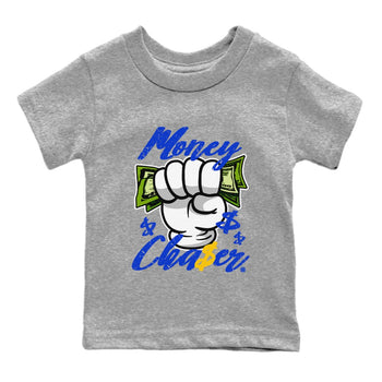 14 Laney Sneaker Match Tees Money Chaser Sneaker Tees Air Jordan 14 Laney Sneaker Release Tees Kids Shirts Heather Grey 2