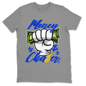 14 Laney Sneaker Match Tees Money Chaser Sneaker Tees Air Jordan 14 Laney Sneaker Release Tees Unisex Shirts Heather Grey 2