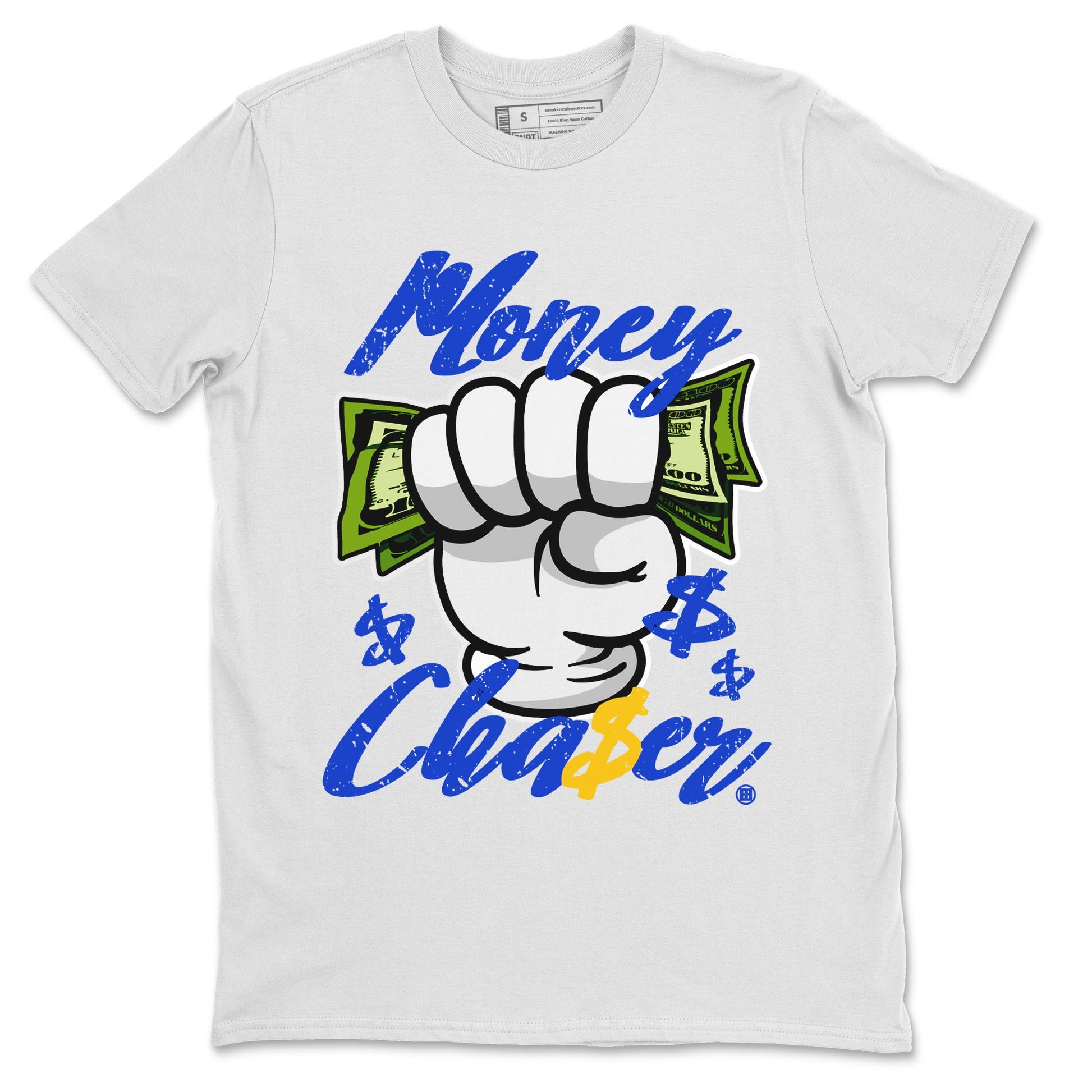 14 Laney Sneaker Match Tees Money Chaser Sneaker Tees Air Jordan 14 Laney Sneaker Release Tees Unisex Shirts White 2