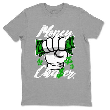 Air Jordan 5 Lucky Green sneaker shirt to match jordans Money Chaser sneaker tees AJ5 Lucky Green SNRT Sneaker Tees Crew Neck Unisex Cotton Sneaker T-Shirt Heather Grey 2 T-Shirt