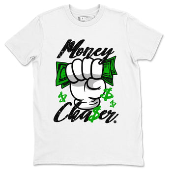 Air Jordan 5 Lucky Green sneaker shirt to match jordans Money Chaser sneaker tees AJ5 Lucky Green SNRT Sneaker Tees Crew Neck Unisex Cotton Sneaker T-Shirt White 2 T-Shirt