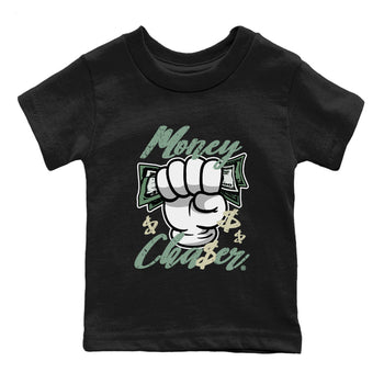 Dunk Low Mica Green Sneaker Match Tees Money Chaser Sneaker Tees Dunk Mica Green Sneaker Release Tees Kids Shirts Black 2