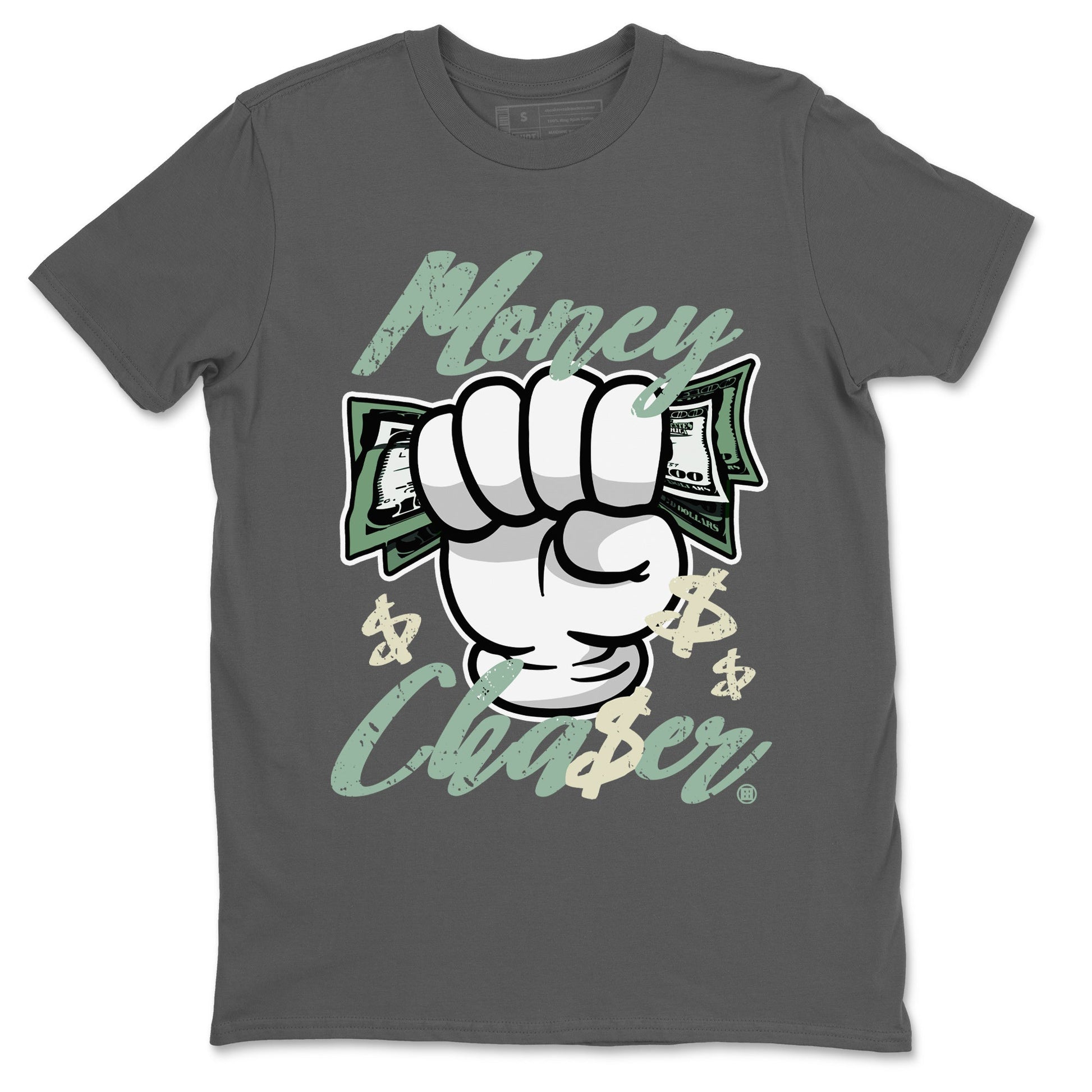 Dunk Low Mica Green Sneaker Match Tees Money Chaser Sneaker Tees Dunk Mica Green Sneaker Release Tees Unisex Shirts Cool Grey 2