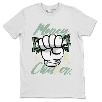 Dunk Low Mica Green Sneaker Match Tees Money Chaser Sneaker Tees Dunk Mica Green Sneaker Release Tees Unisex Shirts White 2
