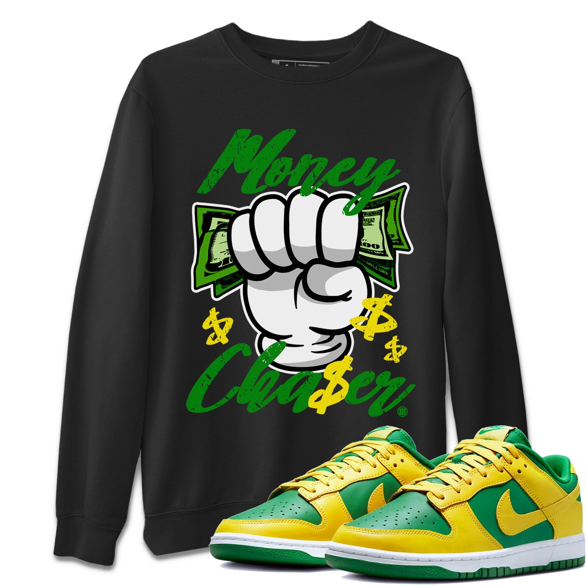 Dunk Reverse Brazil Sneaker Match Tees Money Chaser Sneaker Tees Dunk Low Reverse Brazil Sneaker Release Tees Unisex Shirts Black 1