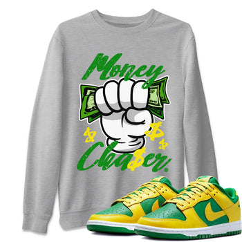 Dunk Reverse Brazil Sneaker Match Tees Money Chaser Sneaker Tees Dunk Low Reverse Brazil Sneaker Release Tees Unisex Shirts Heather Grey 1