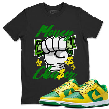 Dunk Reverse Brazil Sneaker Match Tees Money Chaser Sneaker Tees Dunk Low Reverse Brazil Sneaker Release Tees Unisex Shirts Black 1