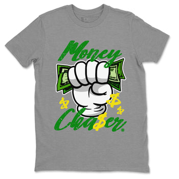 Dunk Reverse Brazil Sneaker Match Tees Money Chaser Sneaker Tees Dunk Low Reverse Brazil Sneaker Release Tees Unisex Shirts Heather Grey 2