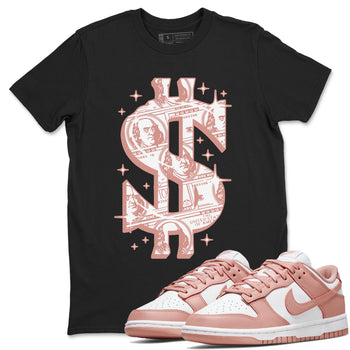 Dunk Low WMNS Rose Whisper shirt to match jordans Money Dollar sneaker tees Dunk Rose Whisper SNRT Sneaker Release Tees Casual Unisex shirts Black 1 T-Shirt