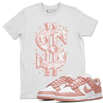 Dunk Low WMNS Rose Whisper shirt to match jordans Money Dollar sneaker tees Dunk Rose Whisper SNRT Sneaker Release Tees Casual Unisex shirts White 1 T-Shirt