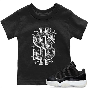 Jordan 11 72-10 Sneaker Match Tees Money Dollar Sneaker Tees Jordan 11 72-10 Sneaker Release Tees Kids Shirts