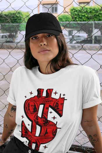 Jordan 9 Chile Red Sneaker Match Tees Money Dollar Sneaker Tees Jordan 9 Chile Red Sneaker Release Tees Unisex Shirts