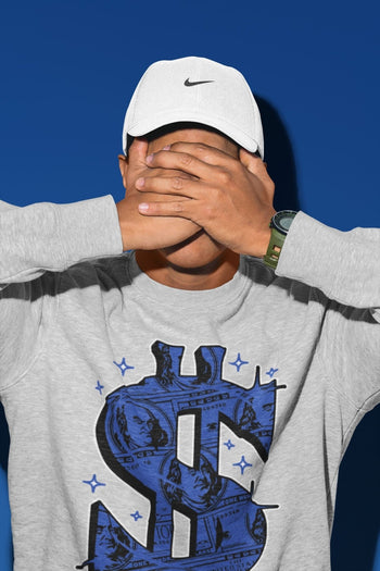 Yeezy 350 Dazzling Blue Sneaker Match Tees Money Dollar Sneaker Tees Yeezy 350 Dazzling Blue Sneaker Release Tees Unisex Shirts
