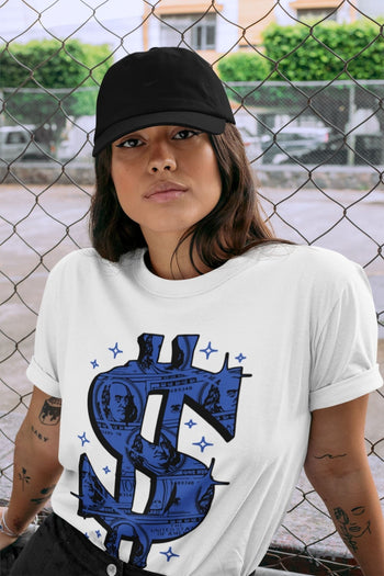 Yeezy 350 Dazzling Blue Sneaker Match Tees Money Dollar Sneaker Tees Yeezy 350 Dazzling Blue Sneaker Release Tees Unisex Shirts