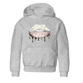 Jordan 11 WMNS Neapolitan sneaker shirt to match jordans Money Lips sneaker tees Air Jordan 11 Neapolitan SNRT Sneaker Tees Youth Kid's Baby Shirt Heather Grey 2 T-Shirt