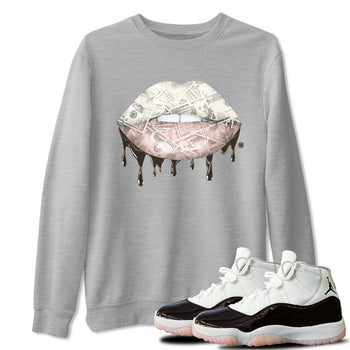 Jordan 11 WMNS Neapolitan sneaker shirt to match jordans Money Lips sneaker tees Air Jordan 11 Neapolitan SNRT Sneaker Release Tees Cotton Sneaker Tee Heather Grey 1 T-Shirt